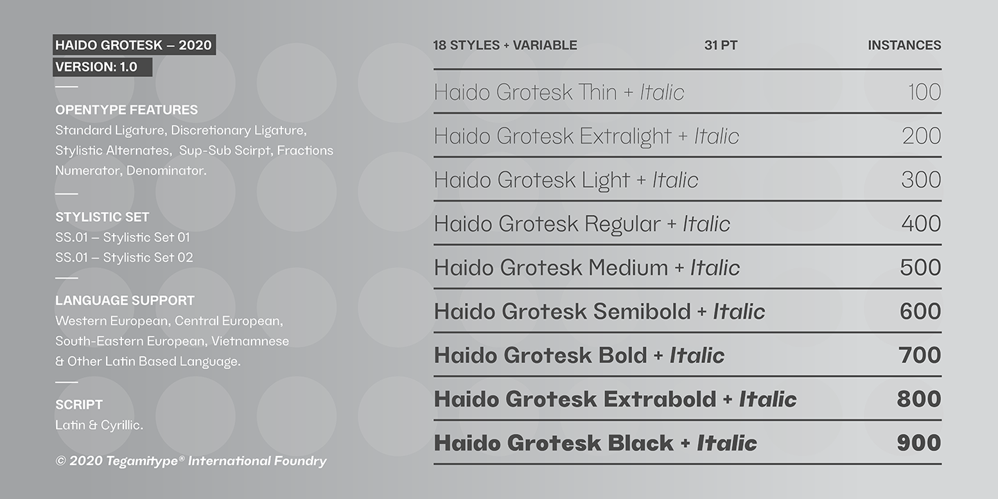 Пример шрифта TG Haido Grotesk Medium Italic